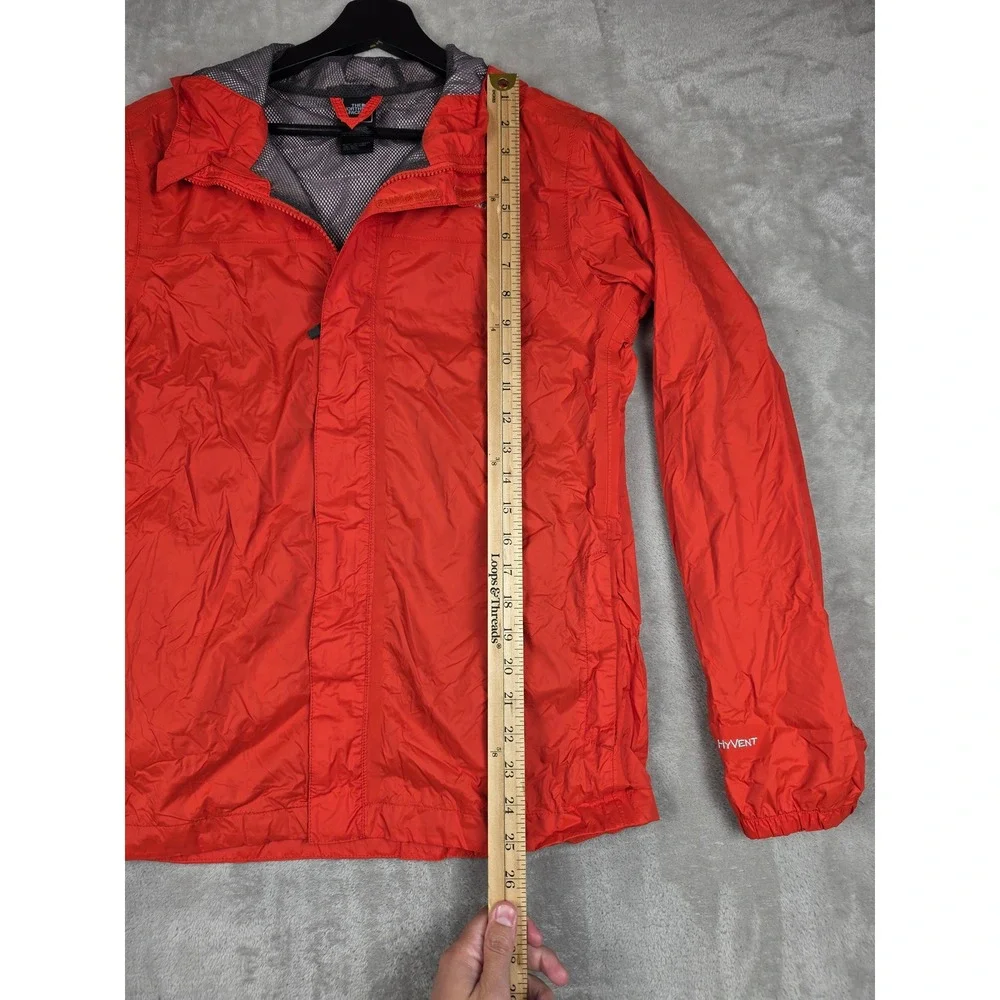 The North Face HyVent Rain Jacket Kids XL 18/20 Red Hooded Mesh Lined Coat